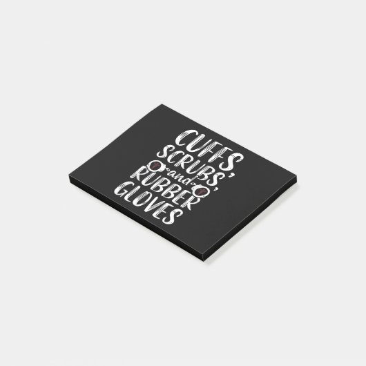 Abschreckung RN-Gefängnis Krankenpflege medizinisc Post-it Klebezettel (angewinkelt)