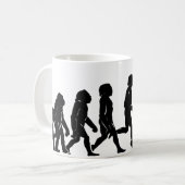 Abschüssige Evolution Kaffeetasse (Vorderseite Links)