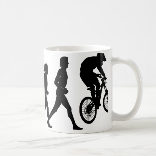 Abschüssige Evolution Kaffeetasse (Rechts)