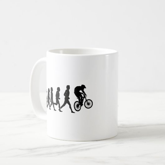Abschüssige Evolution Kaffeetasse (Vorderseite Links)