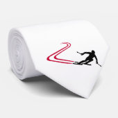 Abschüssige Skibahnen Krawatte (Gerollt)