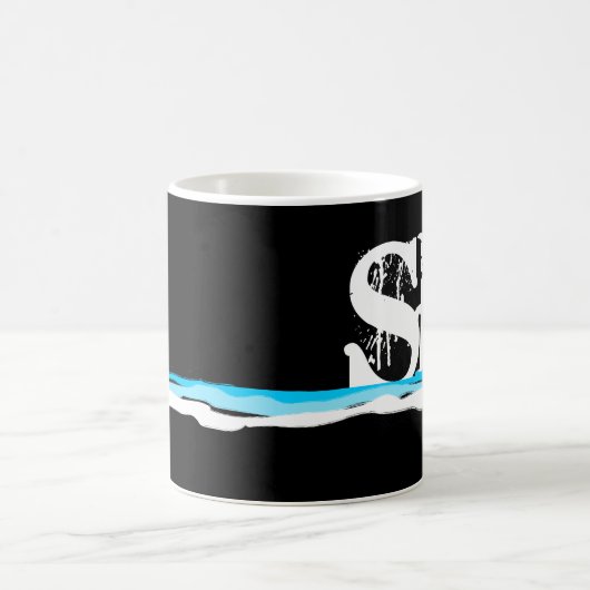 abschüssige Skistreifen Kaffeetasse (Mittel)