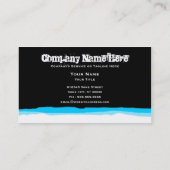 abschüssige Skistreifen Visitenkarte (Rückseite)