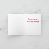 Abschüssiger Skifahrer-frohe Weihnachten Karte (Innenseite)