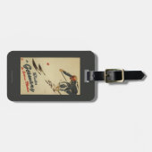 Abschüssiger Skifahrer - Sportund VergnügenPromo Gepäckanhänger (Vorderseite horizontal)