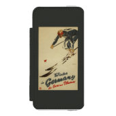 Abschüssiger Skifahrer - Sportund VergnügenPromo Incipio iPhone Geldbeutel-Hülle (Folio Vorderseite)