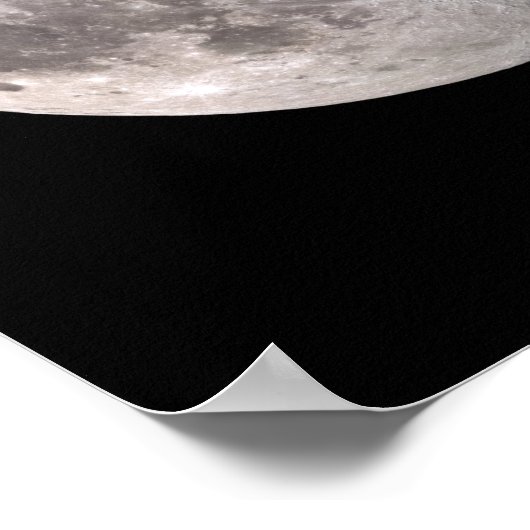 Abschwindender Gibbmond Poster (Ecke)