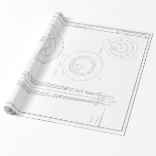 Absecon Leuchtturm-Plan Geschenkpapier