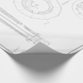 Absecon Leuchtturm-Plan Geschenkpapier (Ecke)