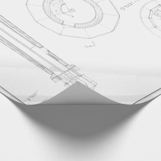 Absecon Leuchtturm-Plan Geschenkpapier (Ecke)