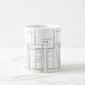 Absecon Leuchtturm-Plan Kaffeetasse (Mittel)