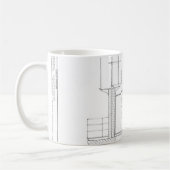 Absecon Leuchtturm-Plan Kaffeetasse (Links)