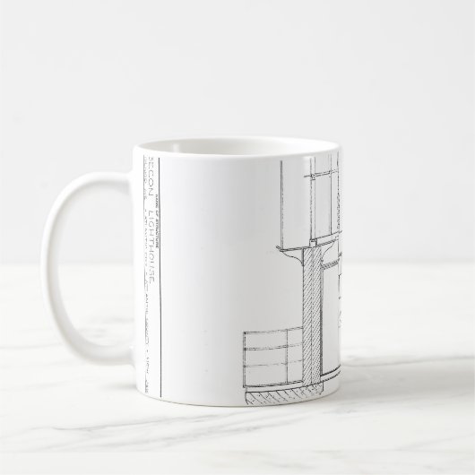 Absecon Leuchtturm-Plan Kaffeetasse (Links)