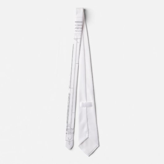 Absecon Leuchtturm-Plan Krawatte (Rückseite)