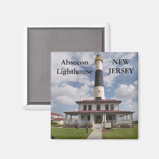 Absecon Lighthouse, New Jersey Magnet (Vorderseite/Rückseite)