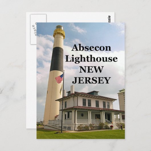 Absecon Lighthouse, New Jersey Postcard Postkarte (Vorne/Hinten)