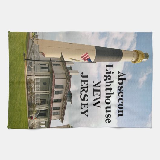 Absecon Lighthouse, New Jersey Teetuch Geschirrtuch (Horizontal)