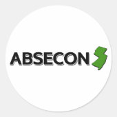 Absecon, New Jersey Runder Aufkleber (Vorderseite)