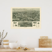 Absecon, NJ Panoramic Map - 1924 Poster (Küche)