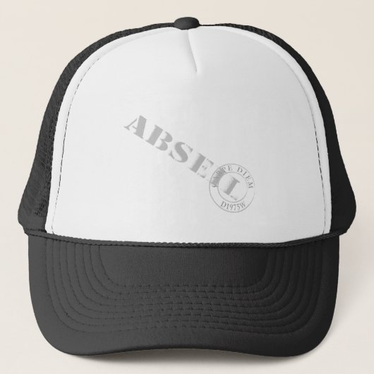 Abseil-Carpe Diem Truckerkappe (Vorderseite)