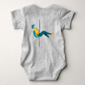 Abseilen Baby Strampler (Rückseite)