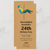 Abseilen Einladung (Vorne/Hinten)