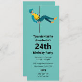 Abseilen Einladung (Vorne/Hinten)