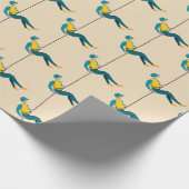 Abseilen Geschenkpapier (Ecke)