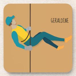 Abseilen Getränkeuntersetzer