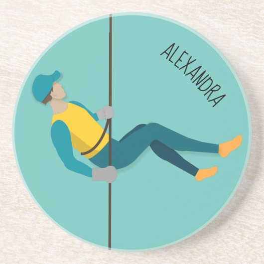 Abseilen Getränkeuntersetzer (Vorne)