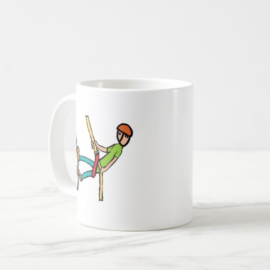 Abseilen Kaffeetasse (Vorderseite Links)