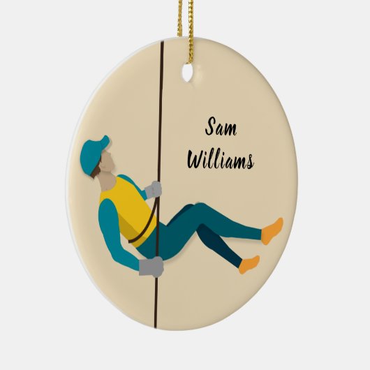 Abseilen Keramik Ornament (Rechts)