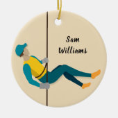 Abseilen Keramik Ornament (Vorne)