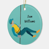 Abseilen Keramik Ornament (Links)