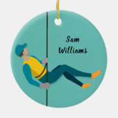 Abseilen Keramik Ornament (Hinten)