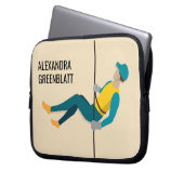 Abseilen Laptopschutzhülle (Vorderseite Links)