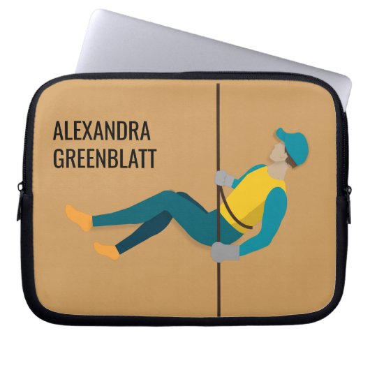 Abseilen Laptopschutzhülle (Vorderseite)