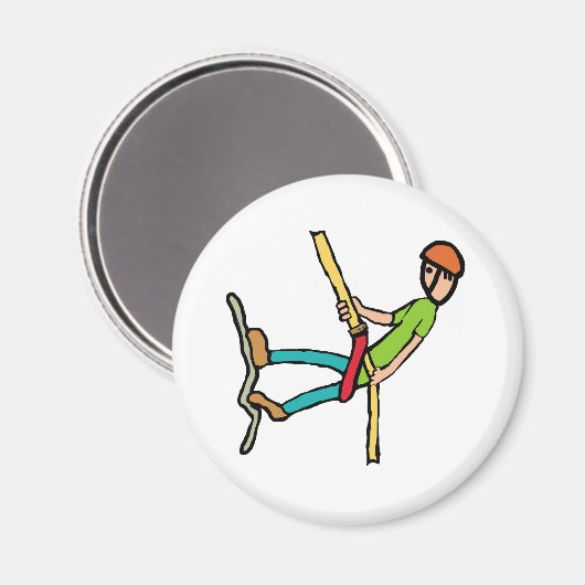 Abseilen Magnet (Vorderseite/Rückseite)