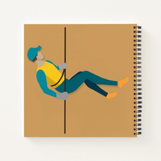 Abseilen Notizblock (Rückseite)