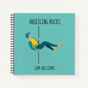 Abseilen Notizblock