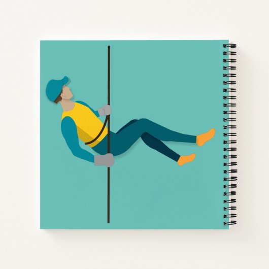 Abseilen Notizblock (Rückseite)