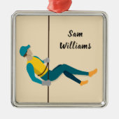 Abseilen Ornament Aus Metall (Vorne)