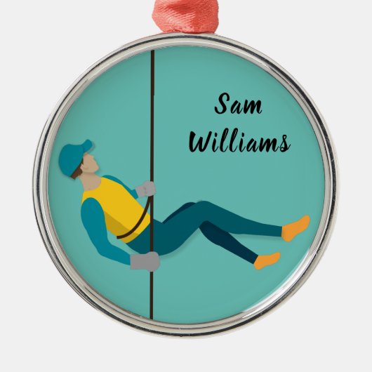 Abseilen Ornament Aus Metall (Vorne)