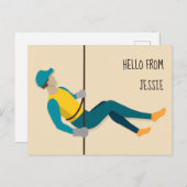 Abseilen Postkarte (Vorne/Hinten)