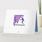 Abseilende Kletterer Karte (Rückseite)