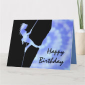 Abseilende Kletterer Karte (Vorderseite)