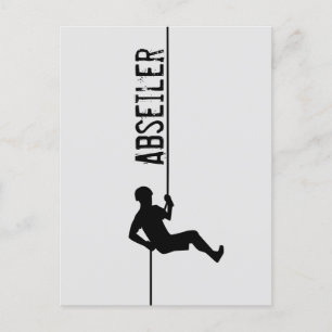 Abseiler Postkarte