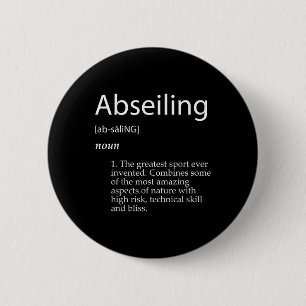 Abseiling-Definition Klettern Abseiler Verankerung Button