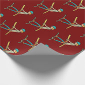 Abseiling Geschenkpapier (Ecke)