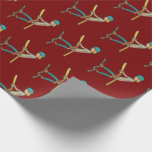 Abseiling Geschenkpapier (Ecke)